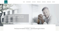 Desktop Screenshot of procasa-immobilien.com